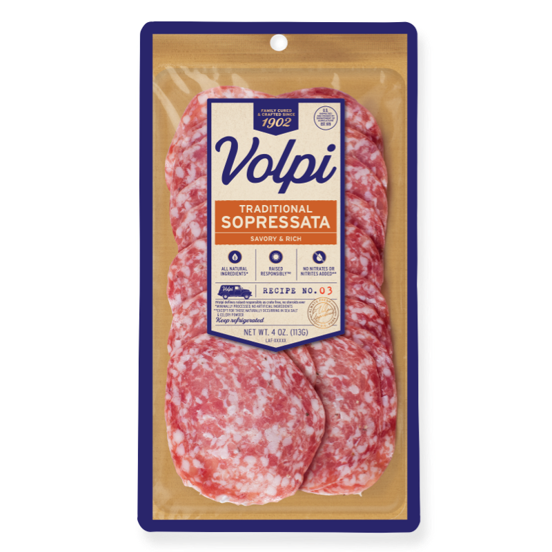 Traditional Sopressata 4 oz. Volpi Foods