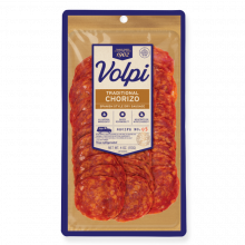 Presliced Traditional Chorizo 4oz Spanish Style Dry Sausage Volpi Foods 1