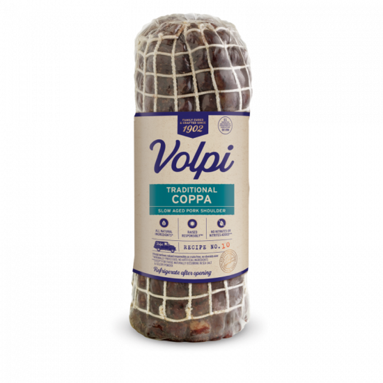 Volpi Bulk Traditional Coppa Slow Aged Pork Shoulder Volpi Foods 1