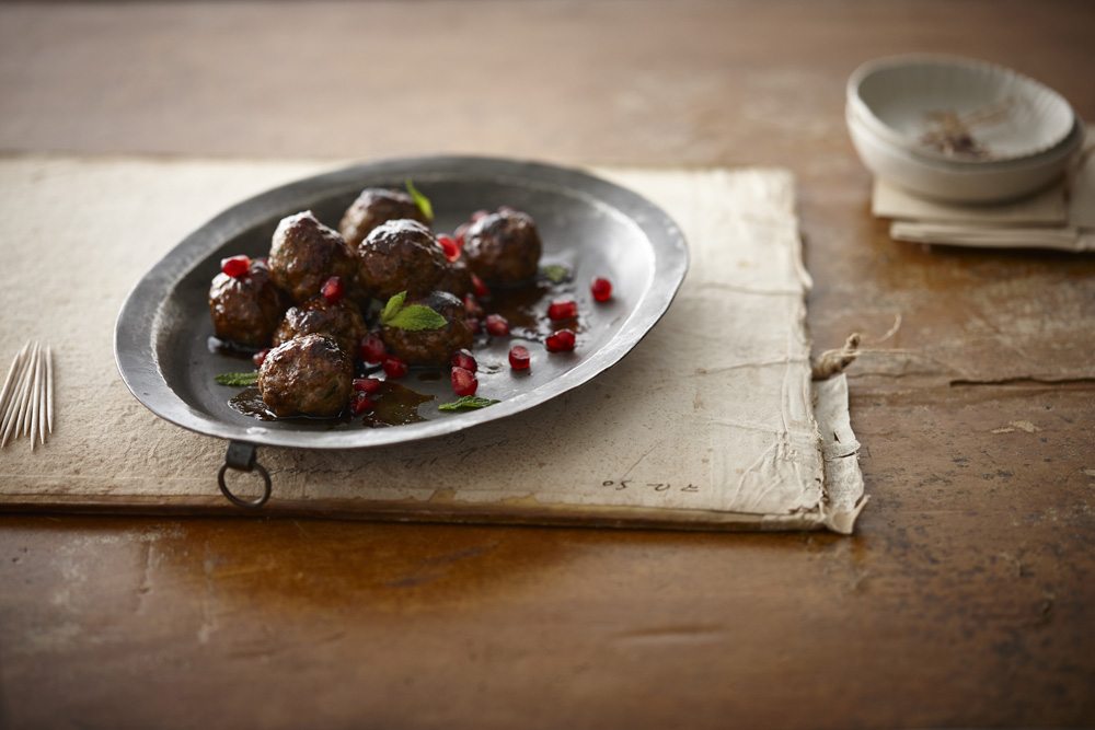 Mini Lamb Meatballs With Pomegranate Glaze Volpi Foods