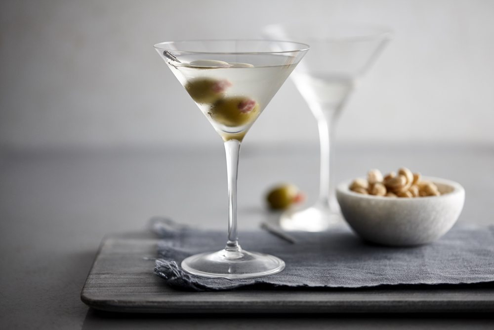 The Martini with Salami Stuffed Olives Volpi Foods