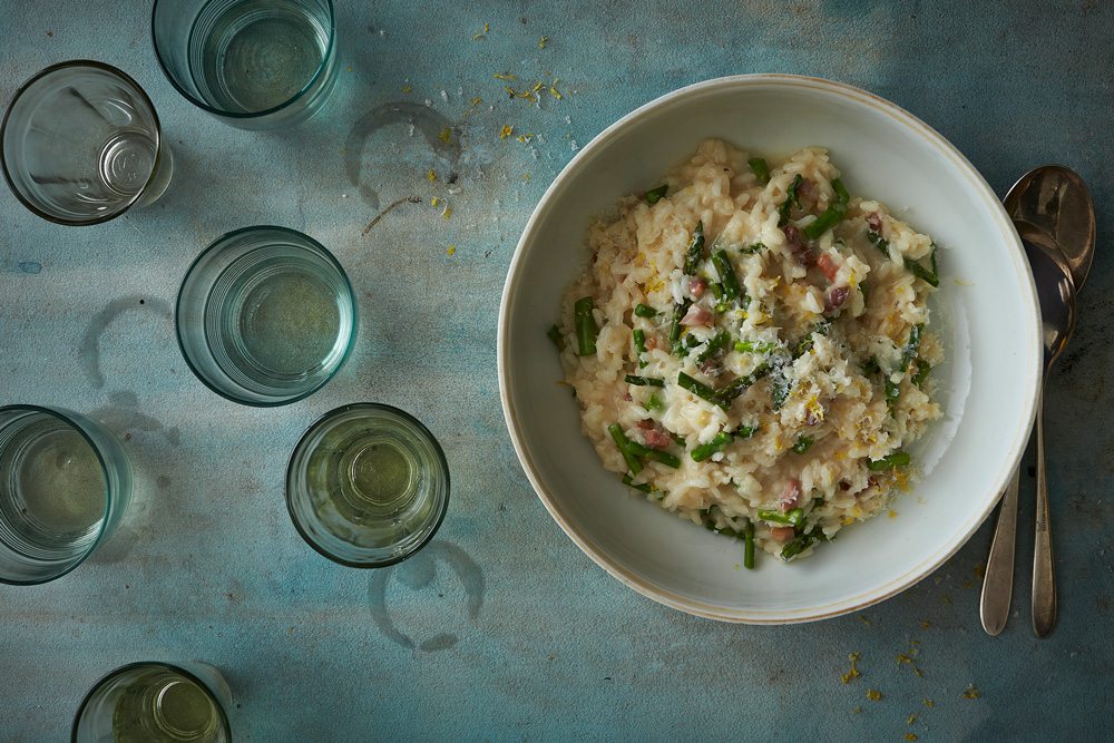 Asparagus and Pancetta Risotto Volpi Foods