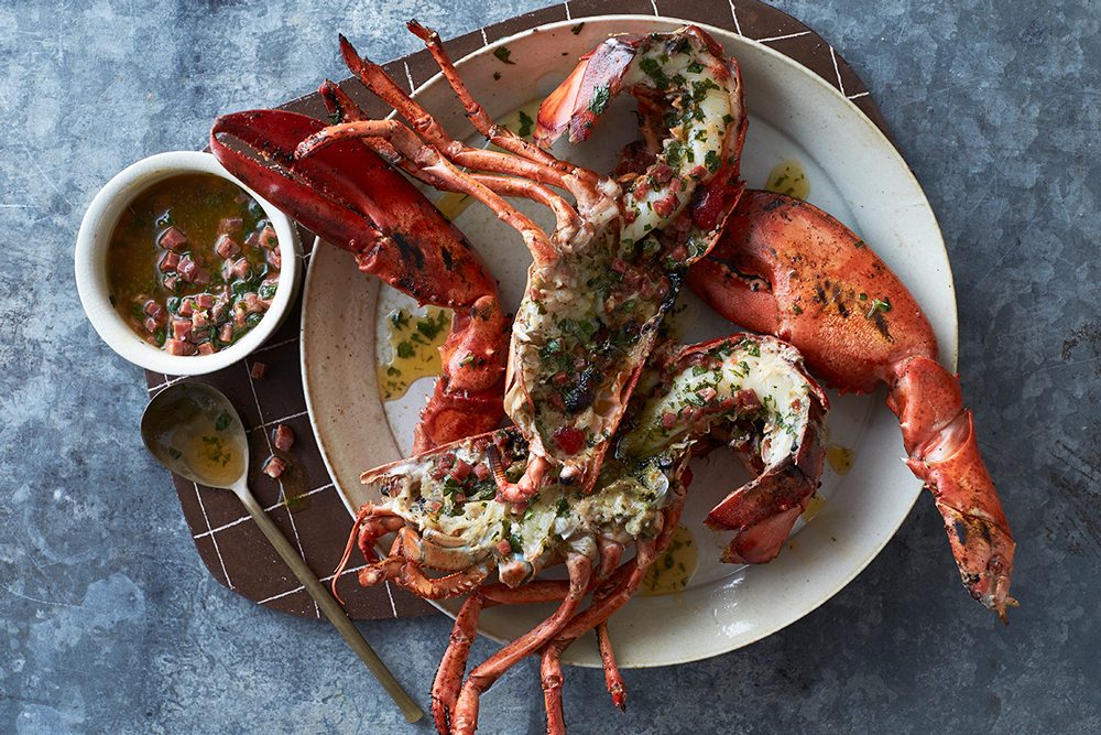 Grilled Lobster with ChorizoLime Butter Volpi Foods