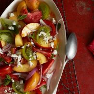 Summer Tomato Peach Mint Salad hero A for website