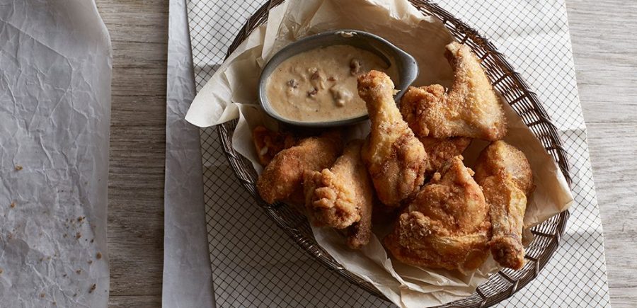 Fried Chicken with Pancetta Gravy Hero