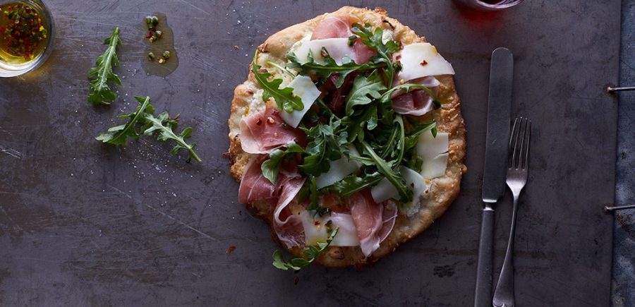 Prosciutto and Arugula Pizza Hero A