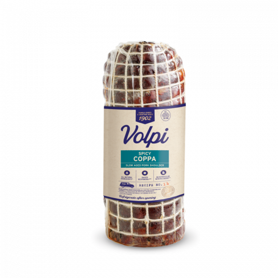 Volpi Bulk Spicy Coppa Slow Aged Pork Shoulder Volpi Foods 1