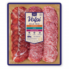 Presliced Mild Trio 6oz Sopressata Coppa Genoa Salame Volpi Foods 1