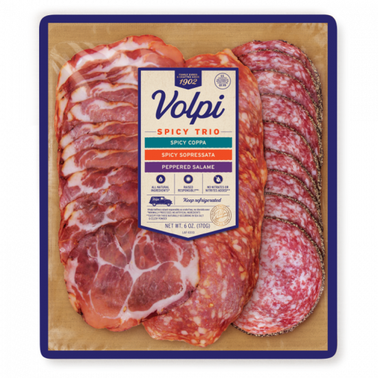 Traditional Sopressata 4 oz. Savory & Rich Volpi Foods