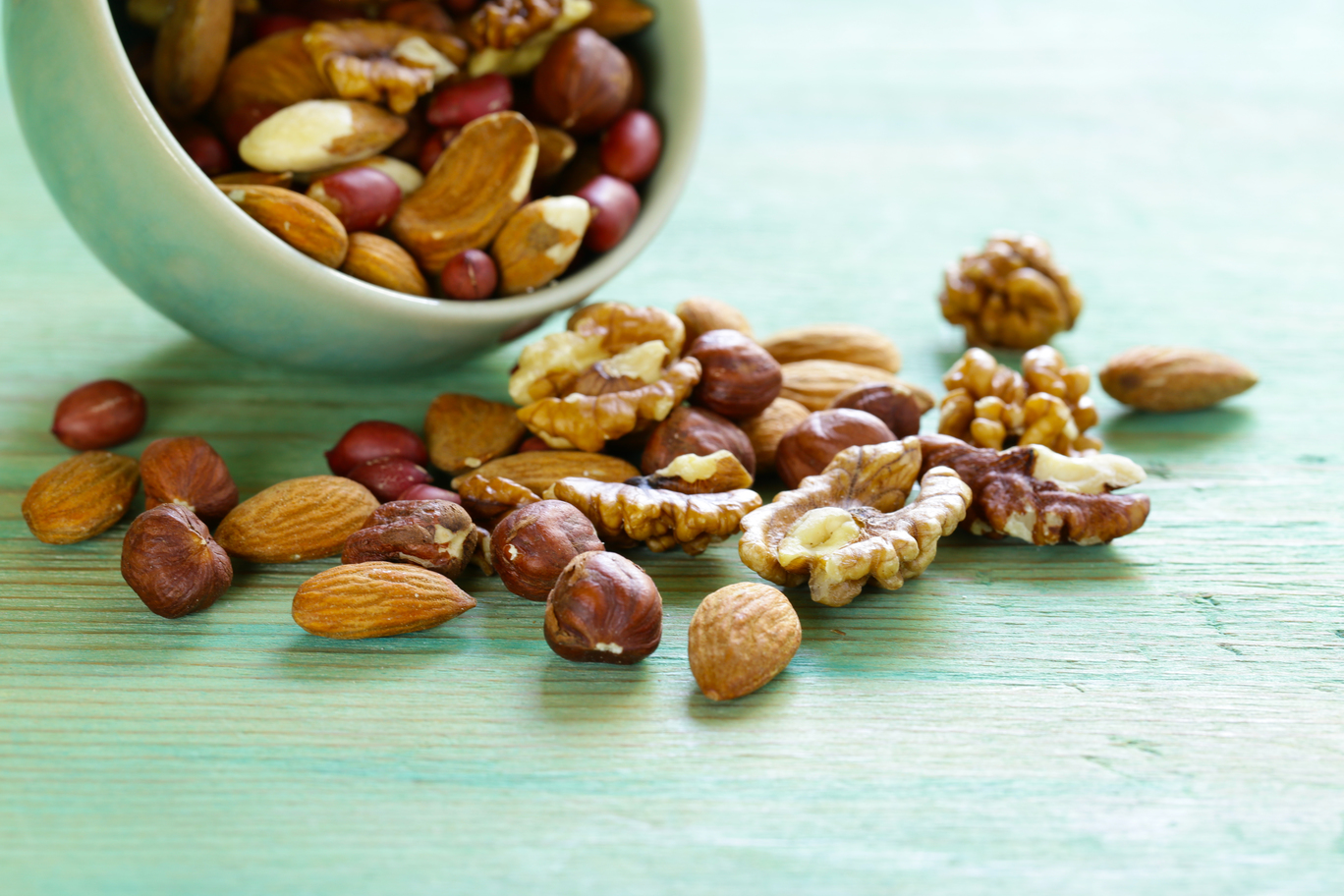 8 great Keto diet snacks to try. These are mixed nuts.