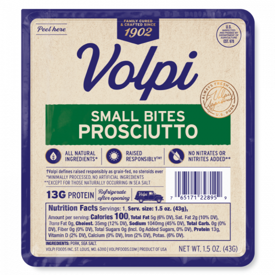 Volpi Small Bites Prosciutto 22895 Volpi Foods