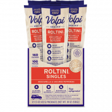 Roltini 12ct Mozzarella And Uncured Pepperoni 85444 Volpi Foods Snack