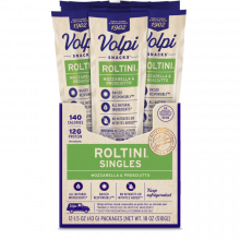 Roltini Mozzarella Prosciutto Singles 12ct Volpi Foods Snack