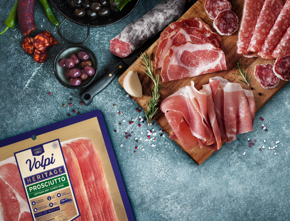 Volpi Foods home page image prosciutto 1