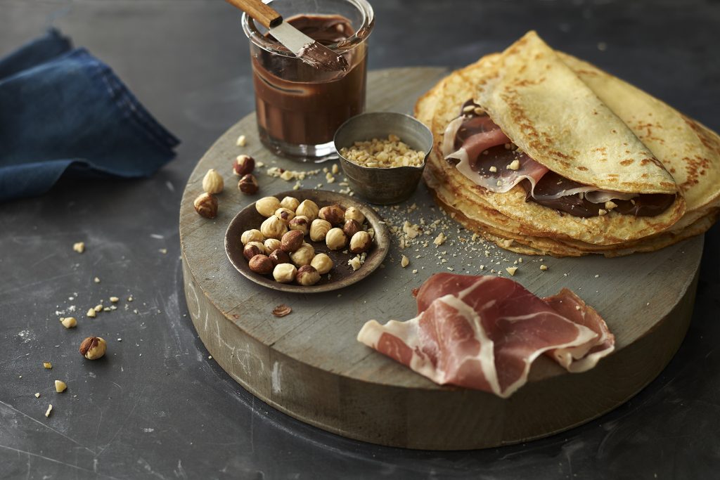 Nutella Crepe with Prosciutto