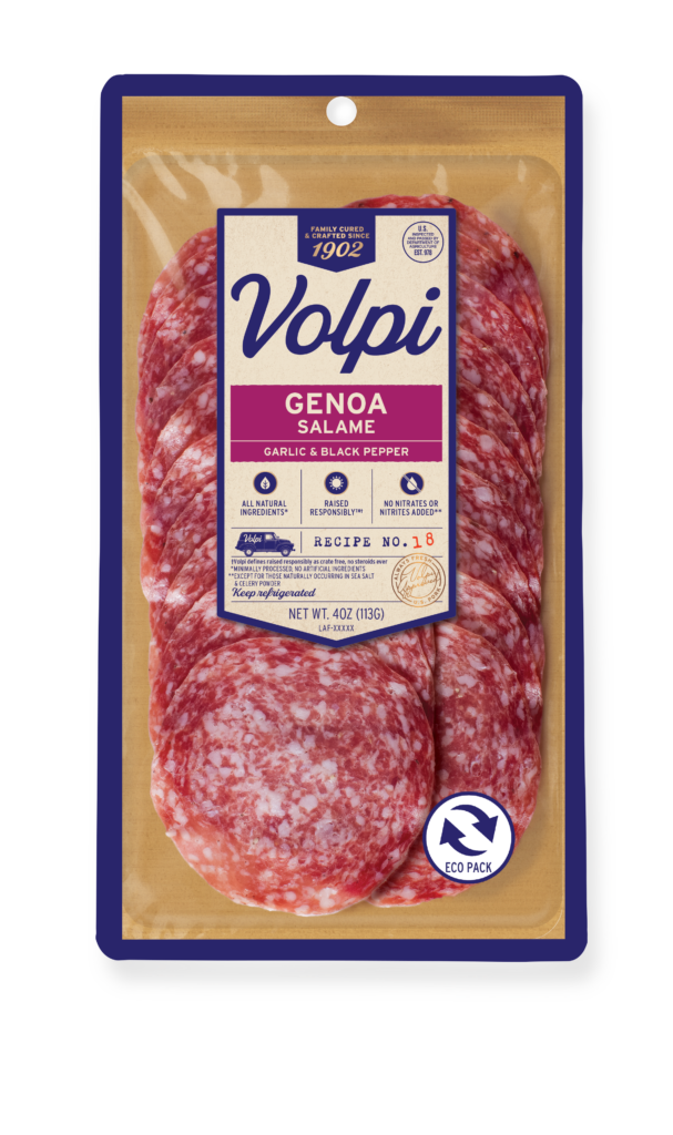 30551 Presliced Genoa Salami 4oz Eco 1