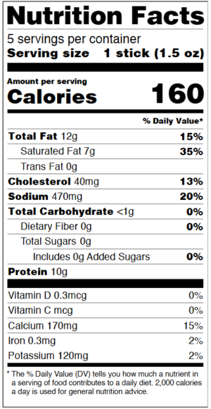 85017 Nutrition Facts